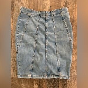 We the Free Denim Stretch Skirt